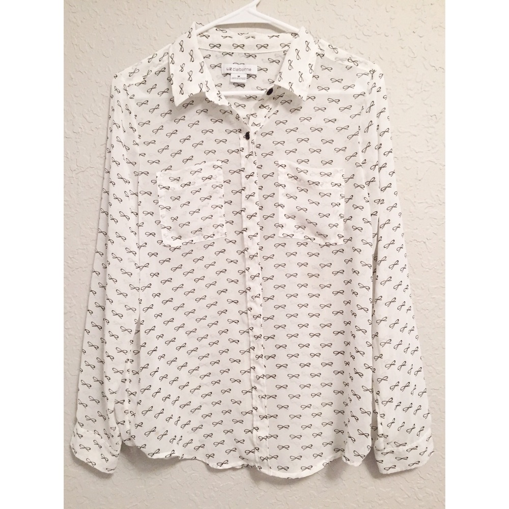 Liz Claiborne bow top